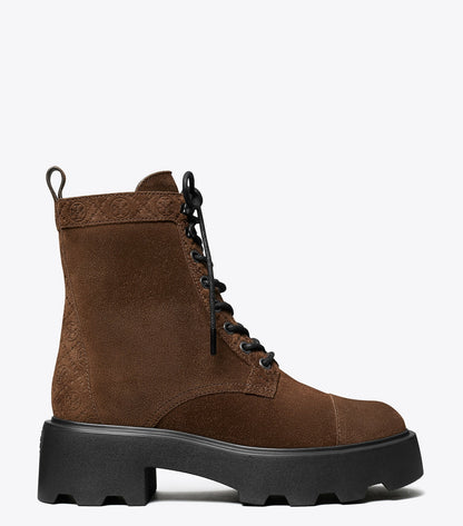 Tory Burch T Monogram Lug Boot - Cocoa
