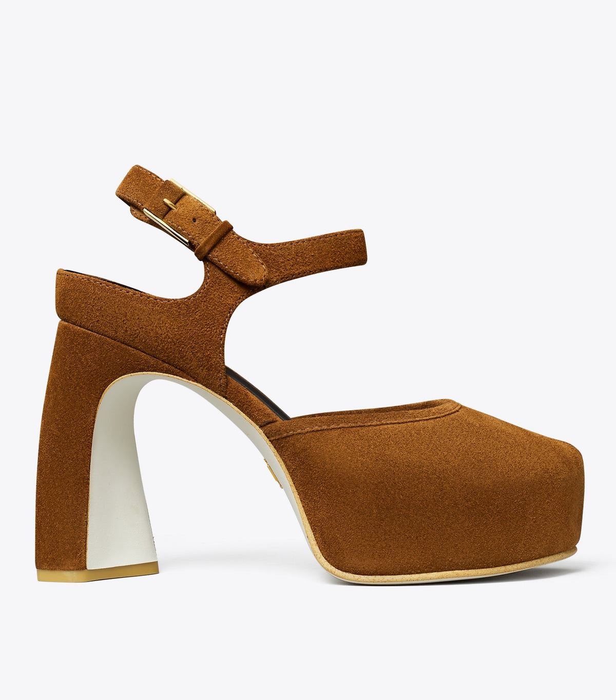 Tory Burch Peep-Toe Platform Sandal - Caramel