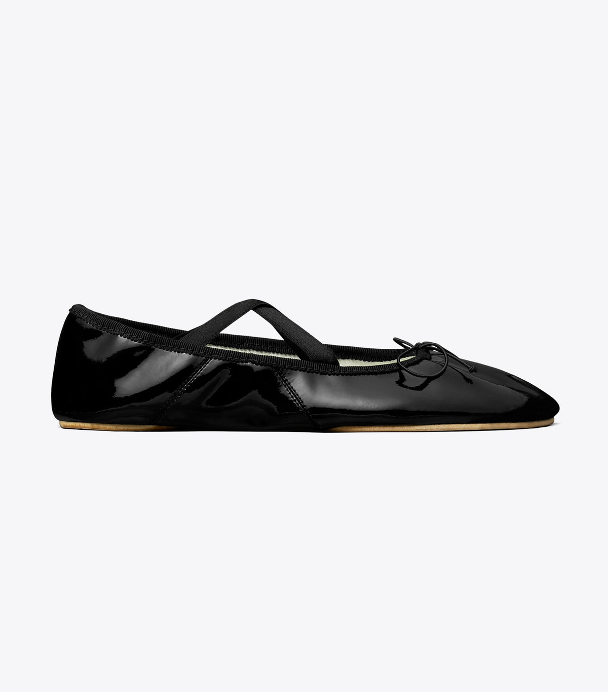 Tory Burch Peep-Toe Mary Jane Ballet - Perfect Black