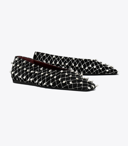 Tory Burch Bell Flat - Perfect Black