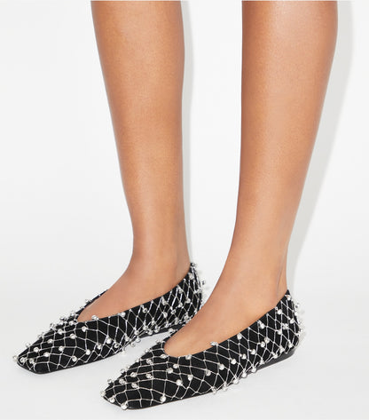 Tory Burch Bell Flat - Perfect Black