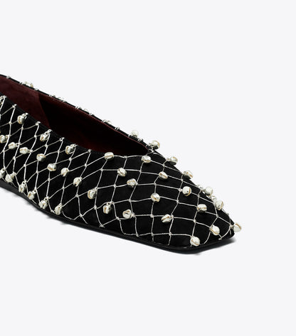 Tory Burch Bell Flat - Perfect Black