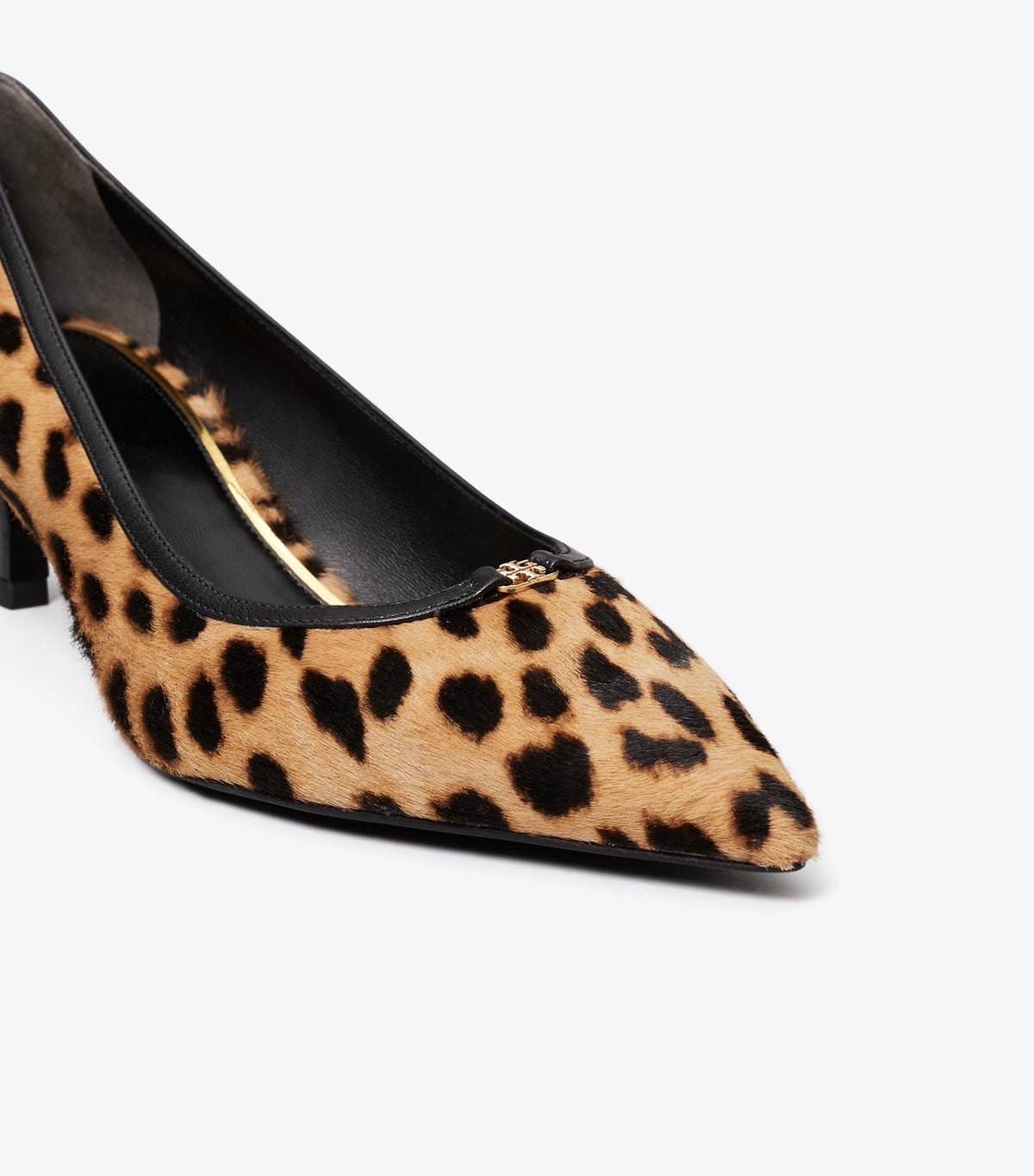 Tory Burch Double T Buckle Low-Heeled Pump - Classic Leopard