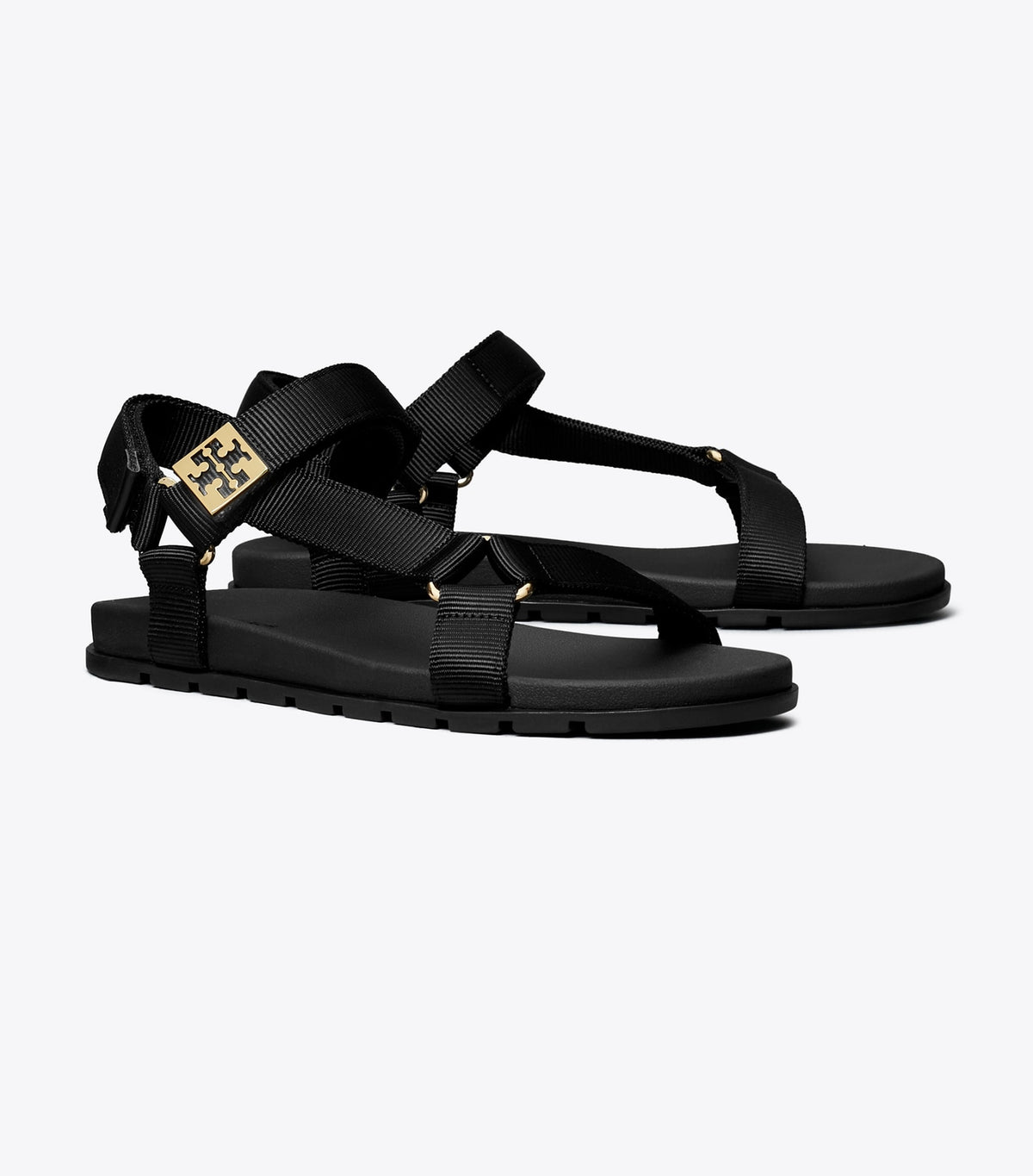 Tory Burch Mellow Trail Sandal - Perfect Black / Gold