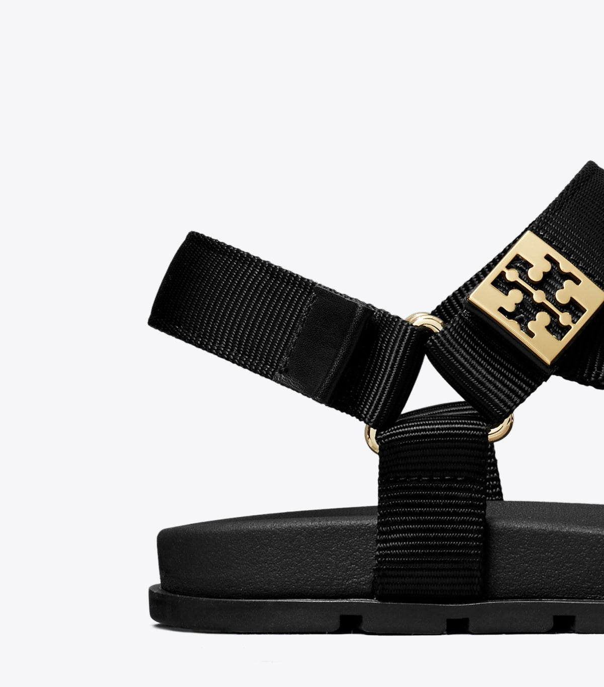 Tory Burch Mellow Trail Sandal - Perfect Black / Gold