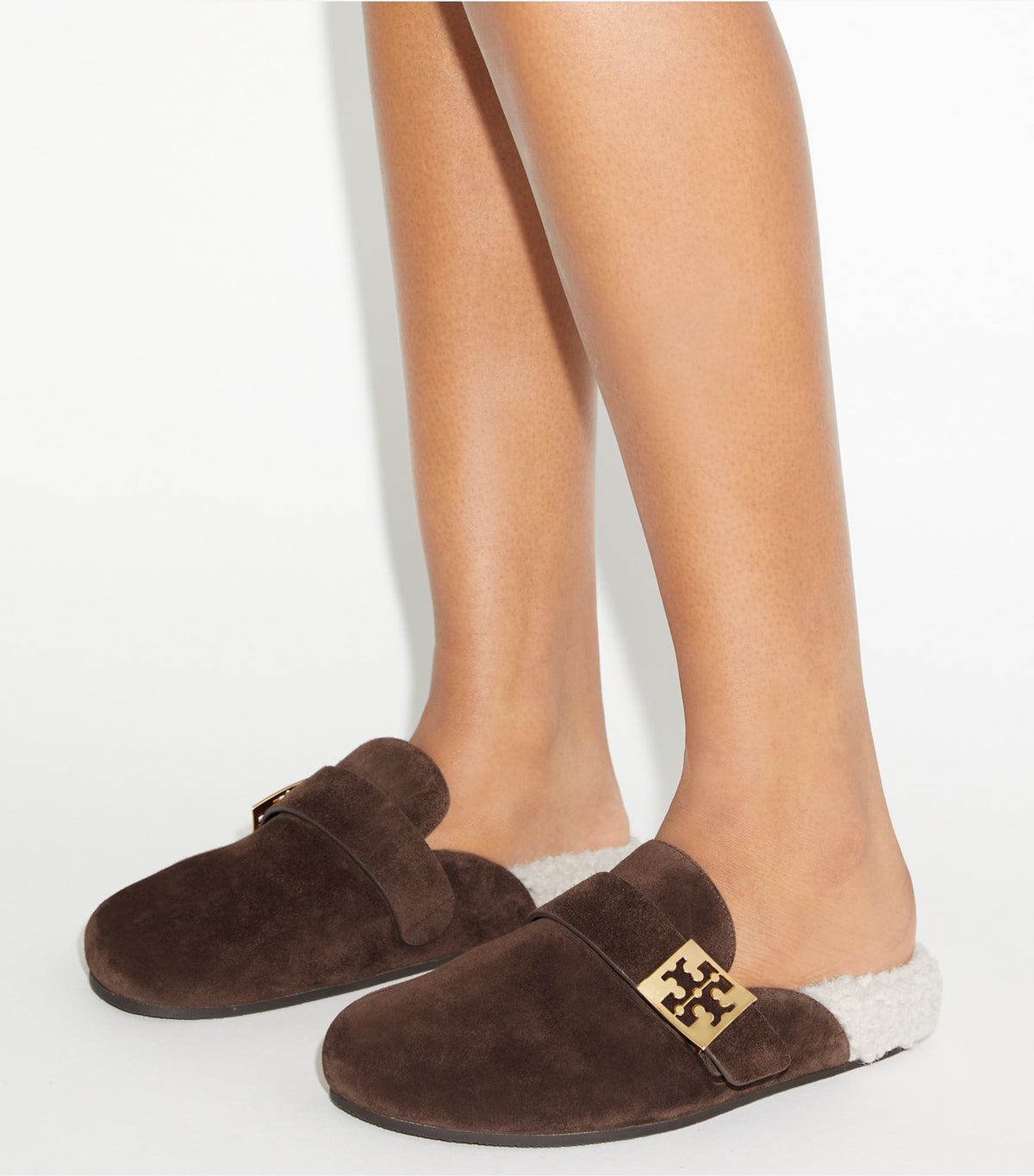 Tory Burch Mellow Mule - Dark Cocoa / Taupe