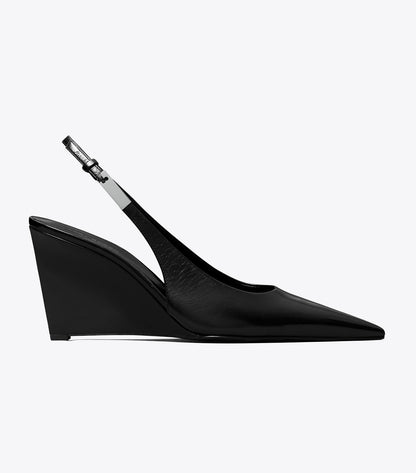 Tory Burch Gigi Slingback Wedge - Perfect Black