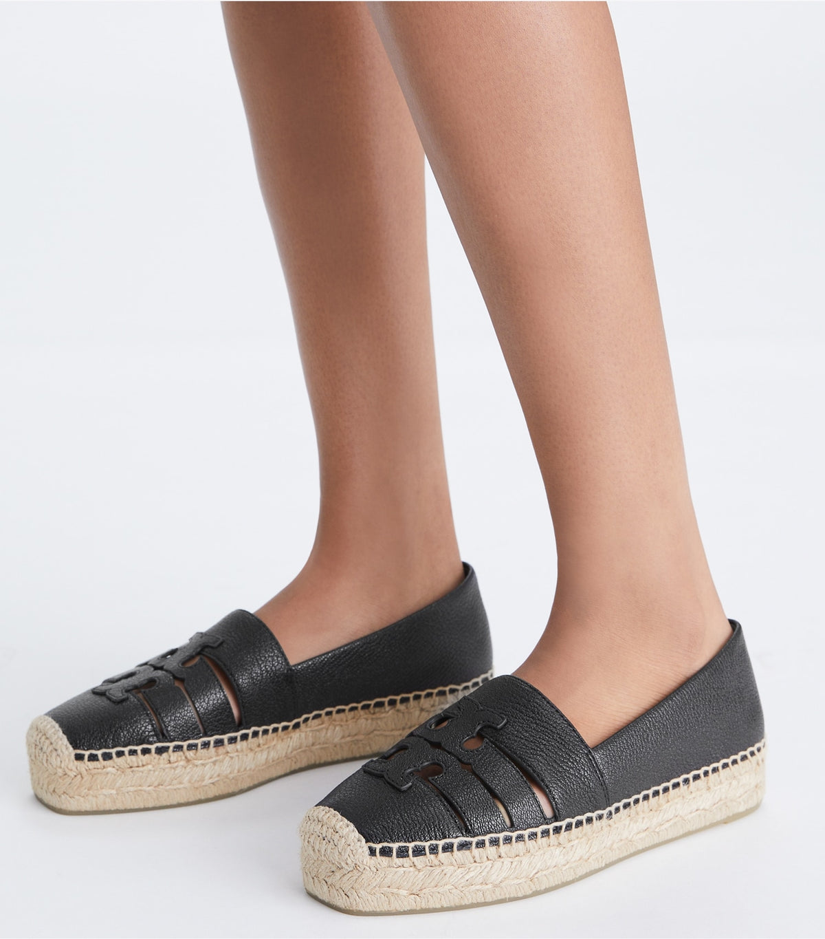 Tory Burch Ines Platform Espadrille - Perfect Black