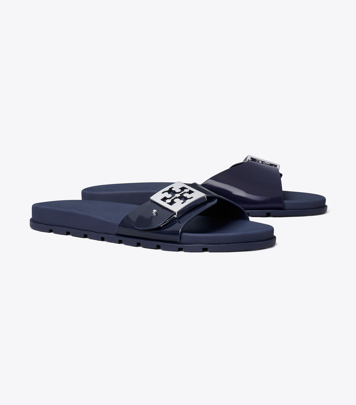 Tory Burch Mellow Slide - New Navy / Silver