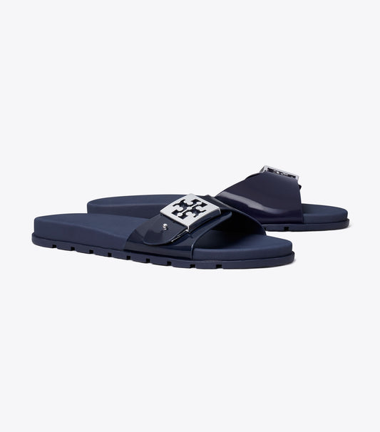 Tory Burch Mellow Slide - New Navy / Silver
