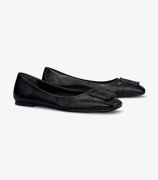 Tory Burch Georgia Pavé Ballet - Perfect Black