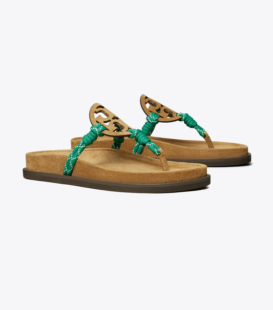 Tory Burch Miller Cloud Rope Sandal - Alce / Green Multi