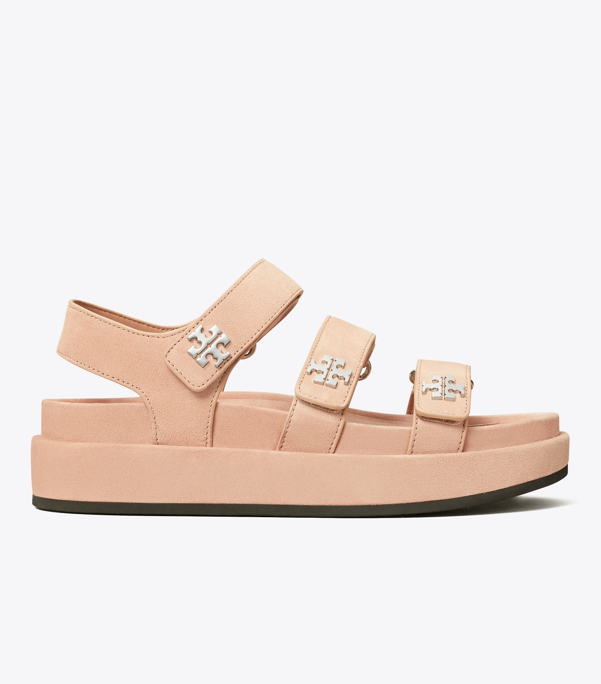 Tory Burch Kira Sport Triple-Strap Sandal - Malva / Silver