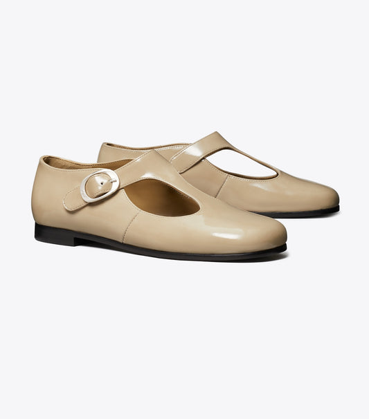Tory Burch Violet T-Strap - Moon Shell