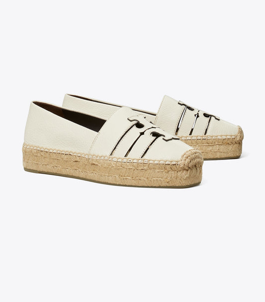 Tory Burch Ines Platform Espadrille - Light Cream