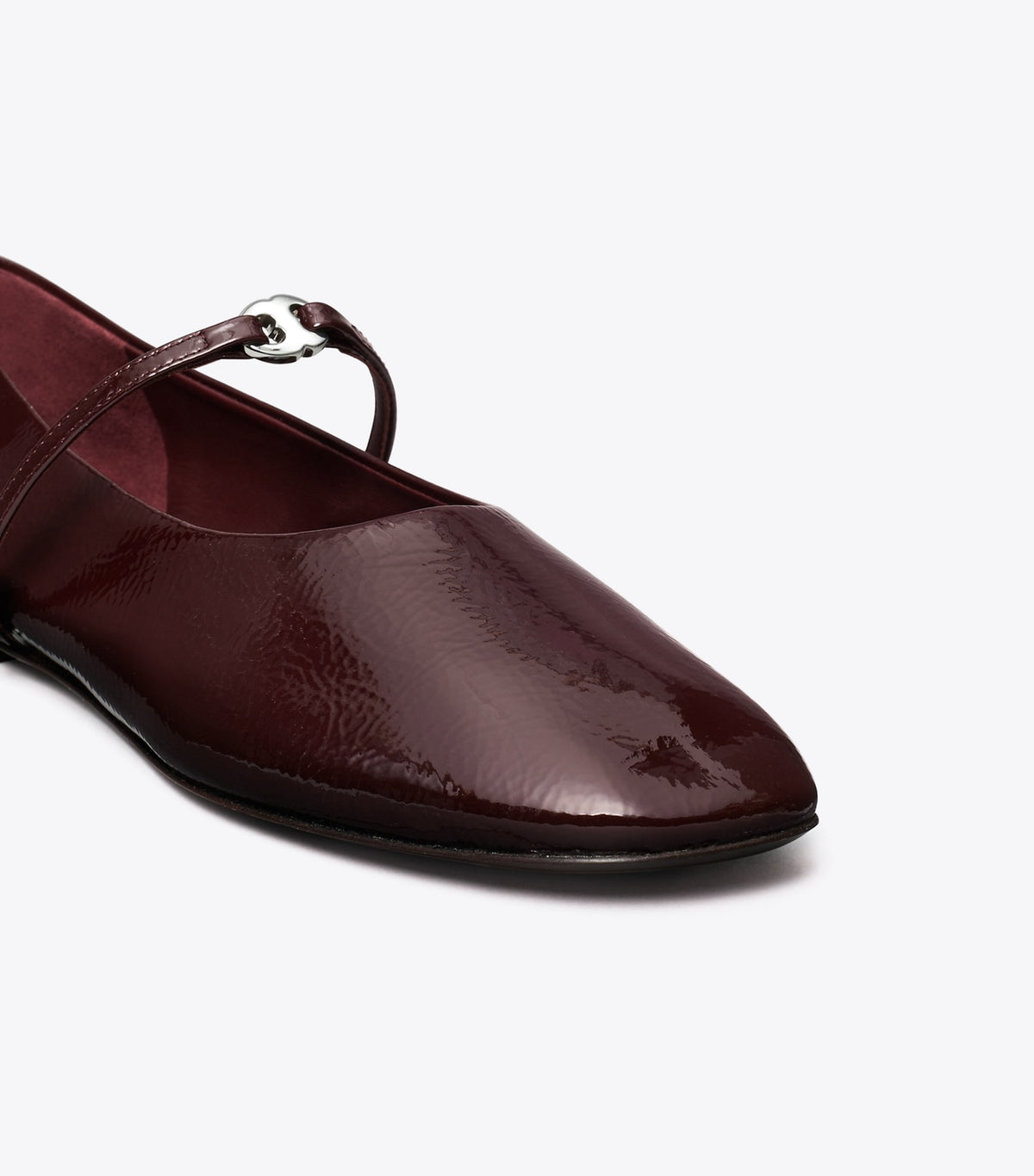 Tory Burch Gemini Link Mary Jane - Plum / Silver