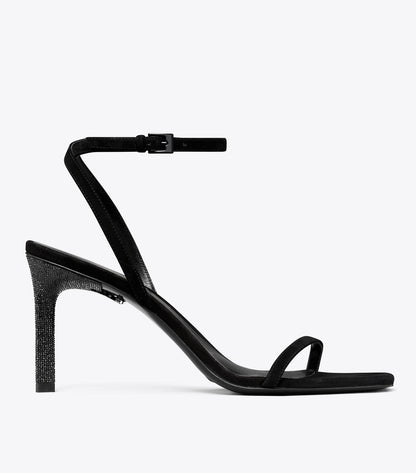 Tory Burch Pavé Heeled Sandal - Perfect Black
