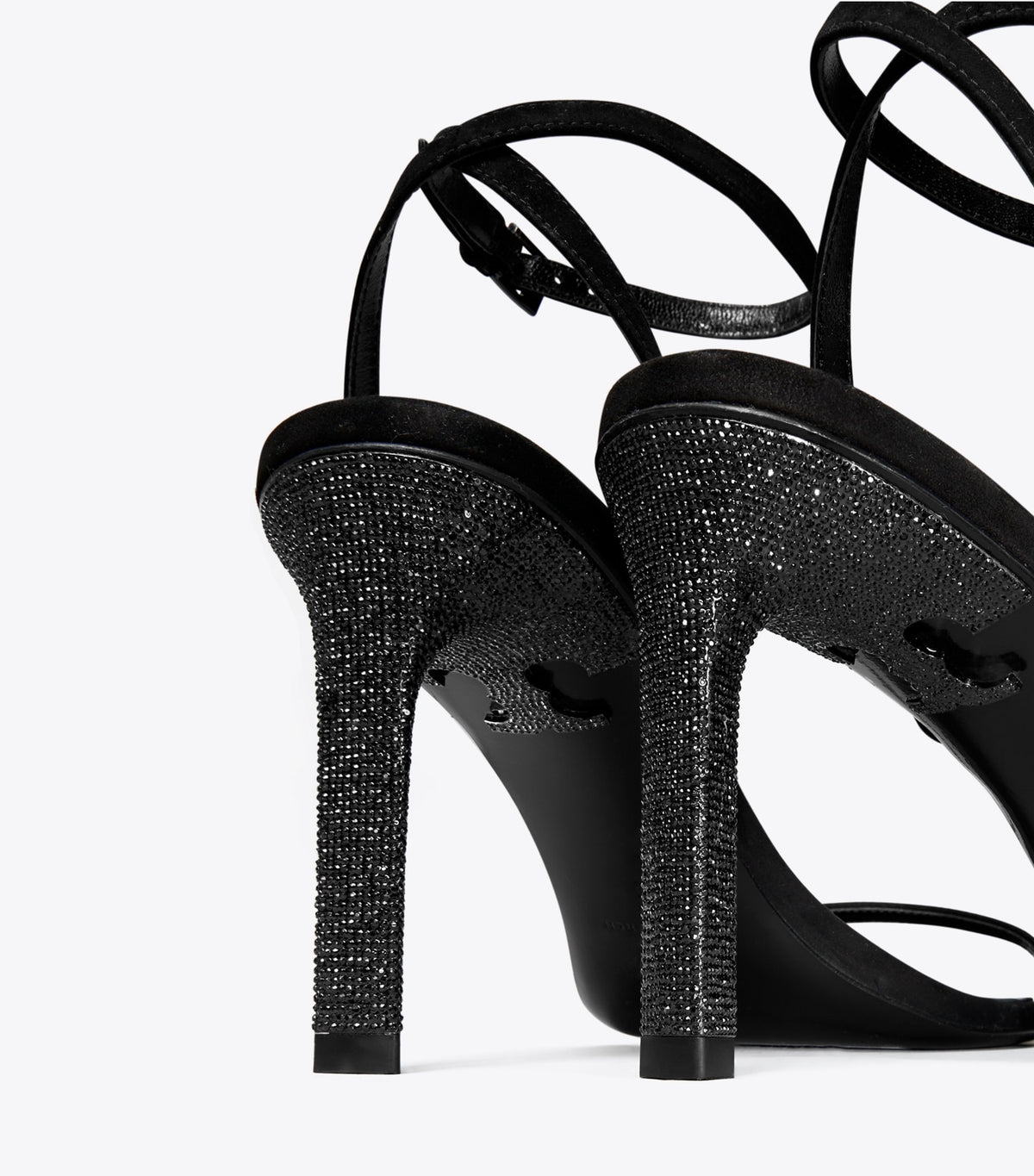 Tory Burch Pavé Heeled Sandal - Perfect Black