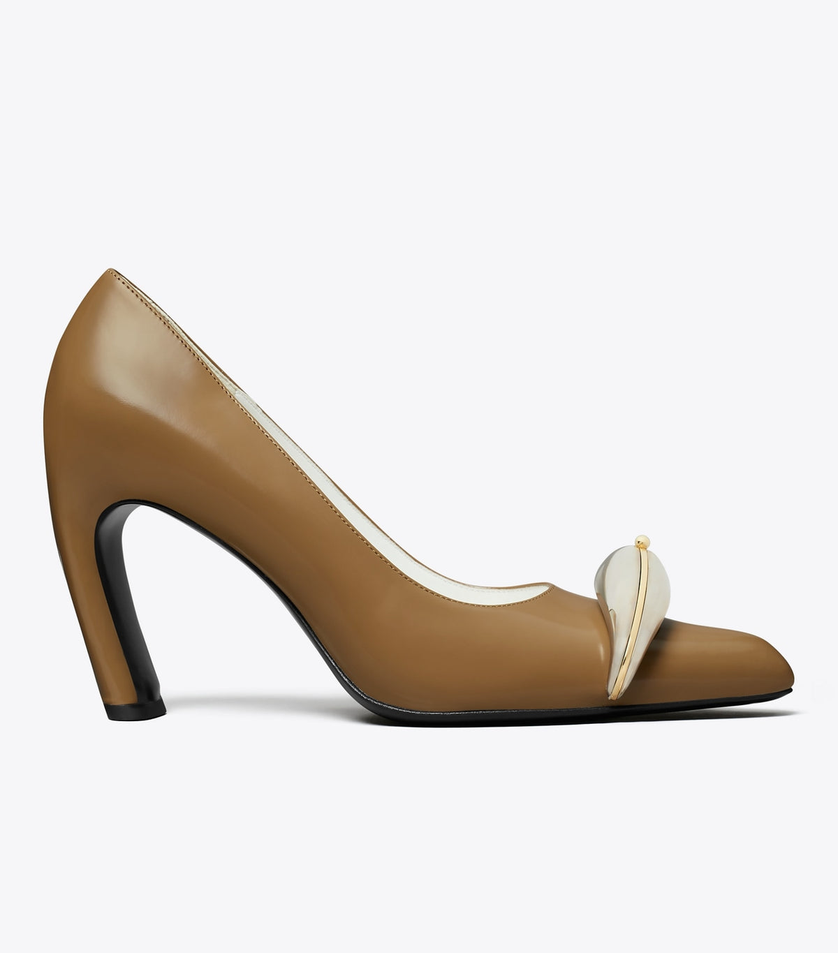 Tory Burch Pierced Pump - Soft Acorn / Silver