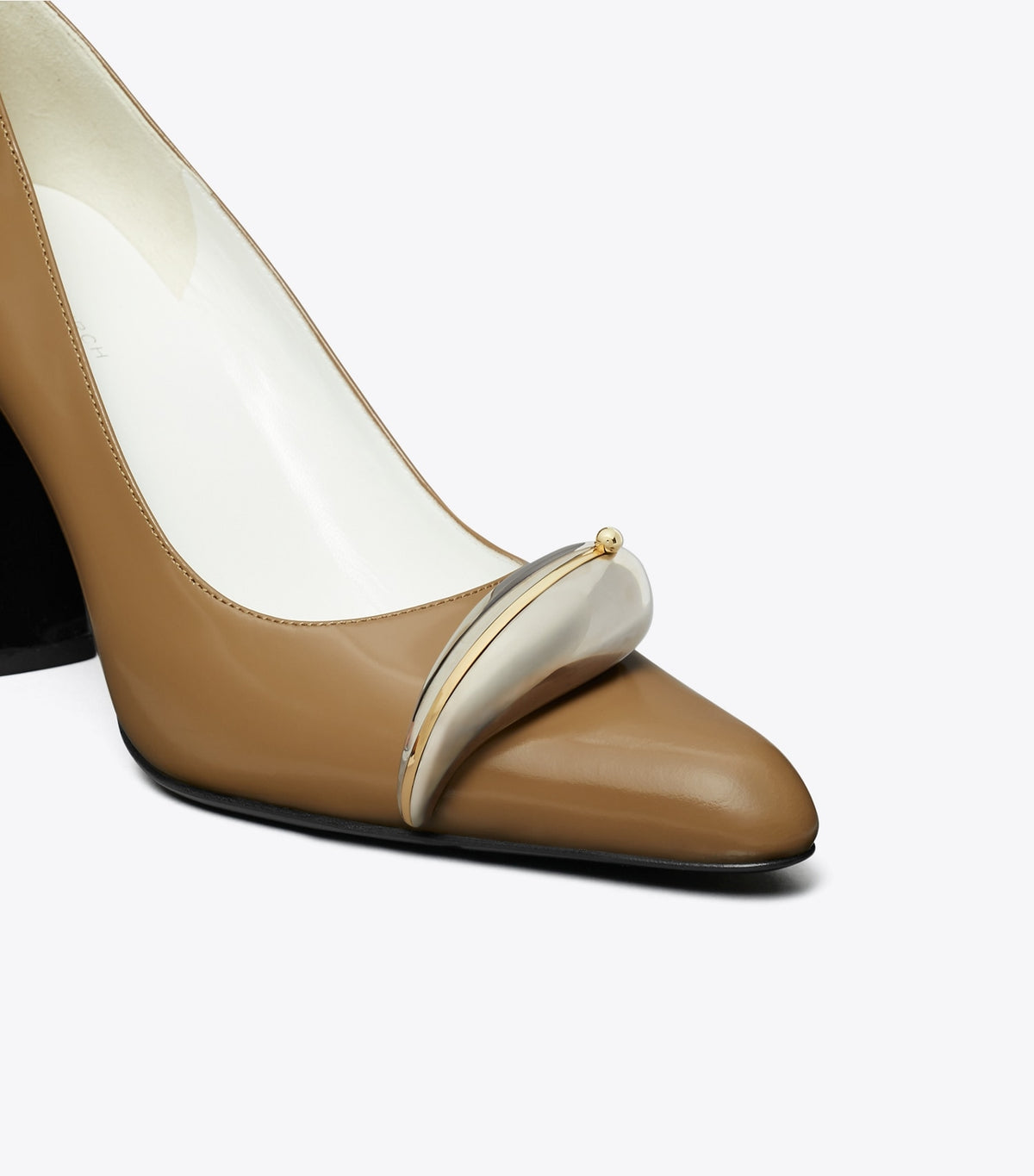 Tory Burch Pierced Pump - Soft Acorn / Silver