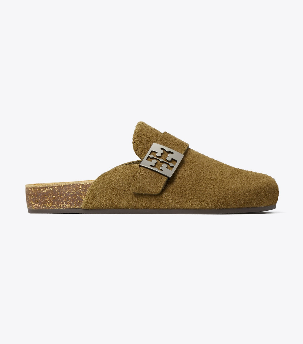 Tory Burch Mellow Mule - Wild Olive / Silver