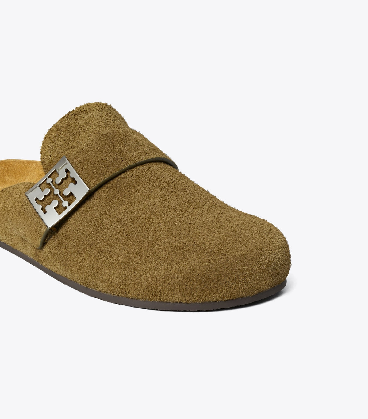 Tory Burch Mellow Mule - Wild Olive / Silver