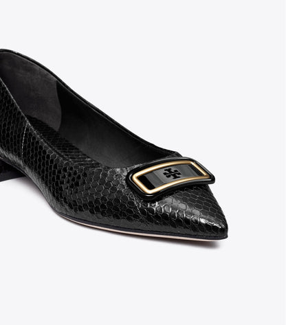 Tory Burch Georgia Pointed Toe Flat - Perfect Black