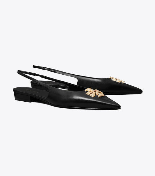 Tory Burch Eleanor Slingback Flat - Perfect Black