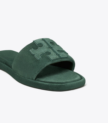 Tory Burch Double T Sport Slide - Warm Teal / Warm Teal