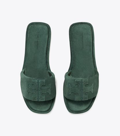 Tory Burch Double T Sport Slide - Warm Teal / Warm Teal
