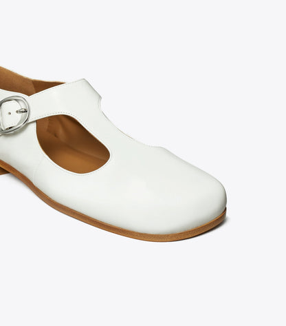 Tory Burch Violet T-Strap - White