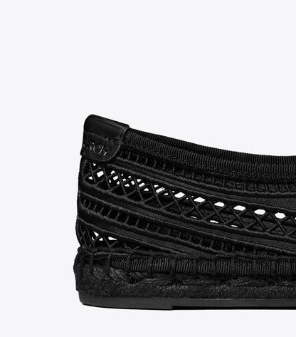 Tory Burch Open Weave Mary Jane Espadrille - Perfect Black / Perfect Black