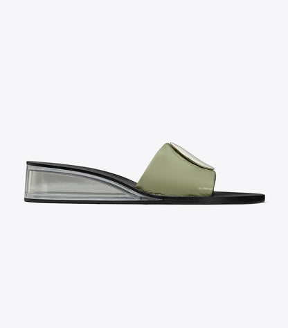 Tory Burch Patos Wedge Slide - Light Jade / Silver