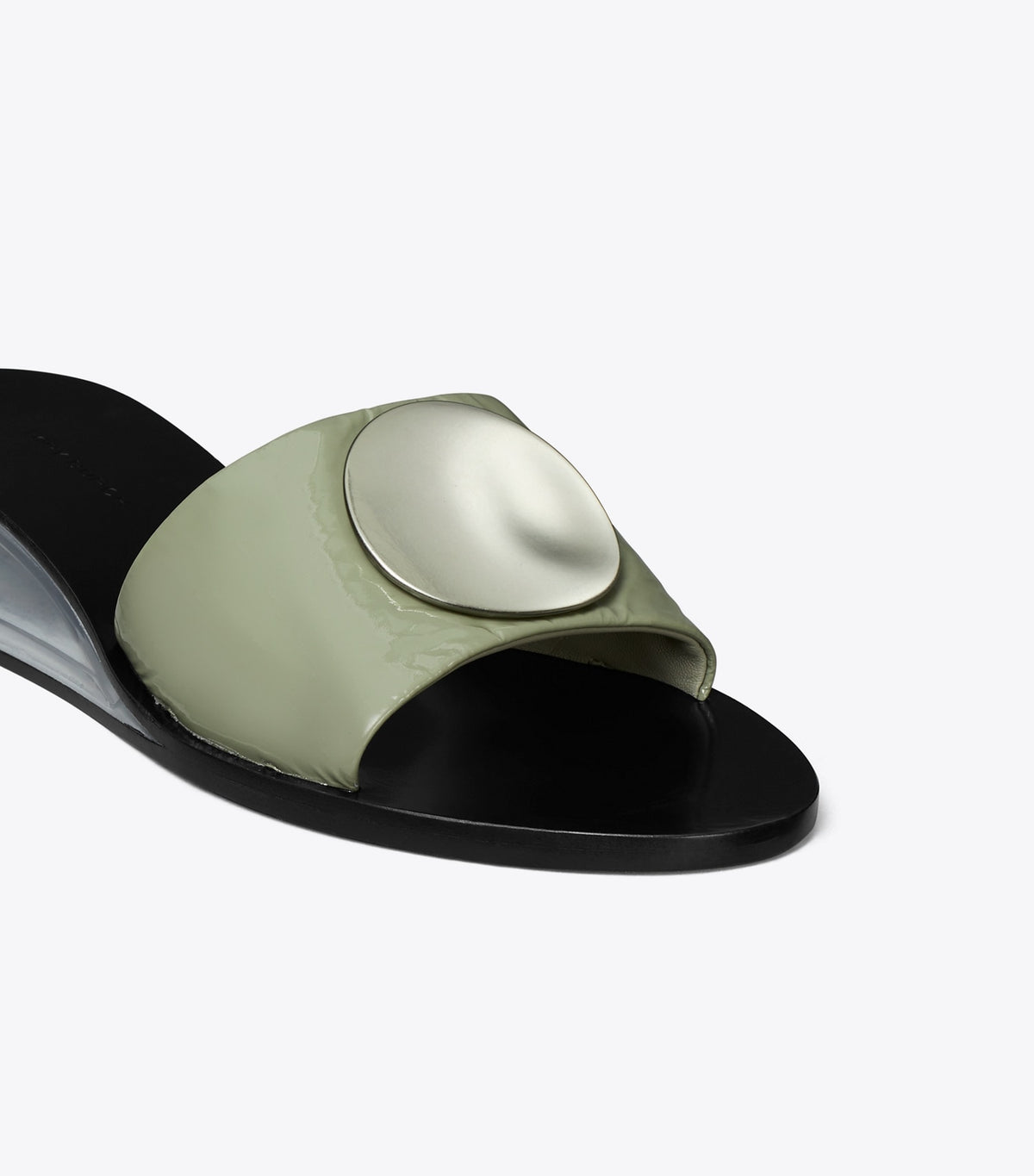 Tory Burch Patos Wedge Slide - Light Jade / Silver