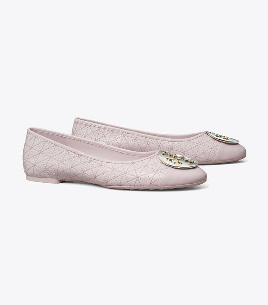 Tory Burch Claire Quilted Ballet - Light Purple