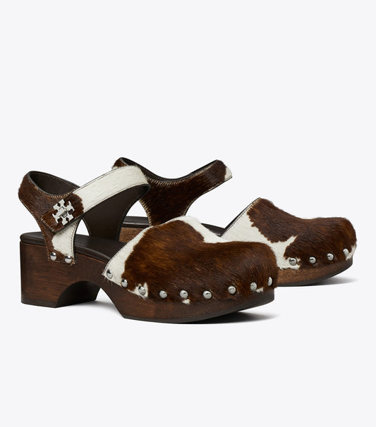 Tory Burch Turnlock Clog - Mocha Brown / Shea Butter