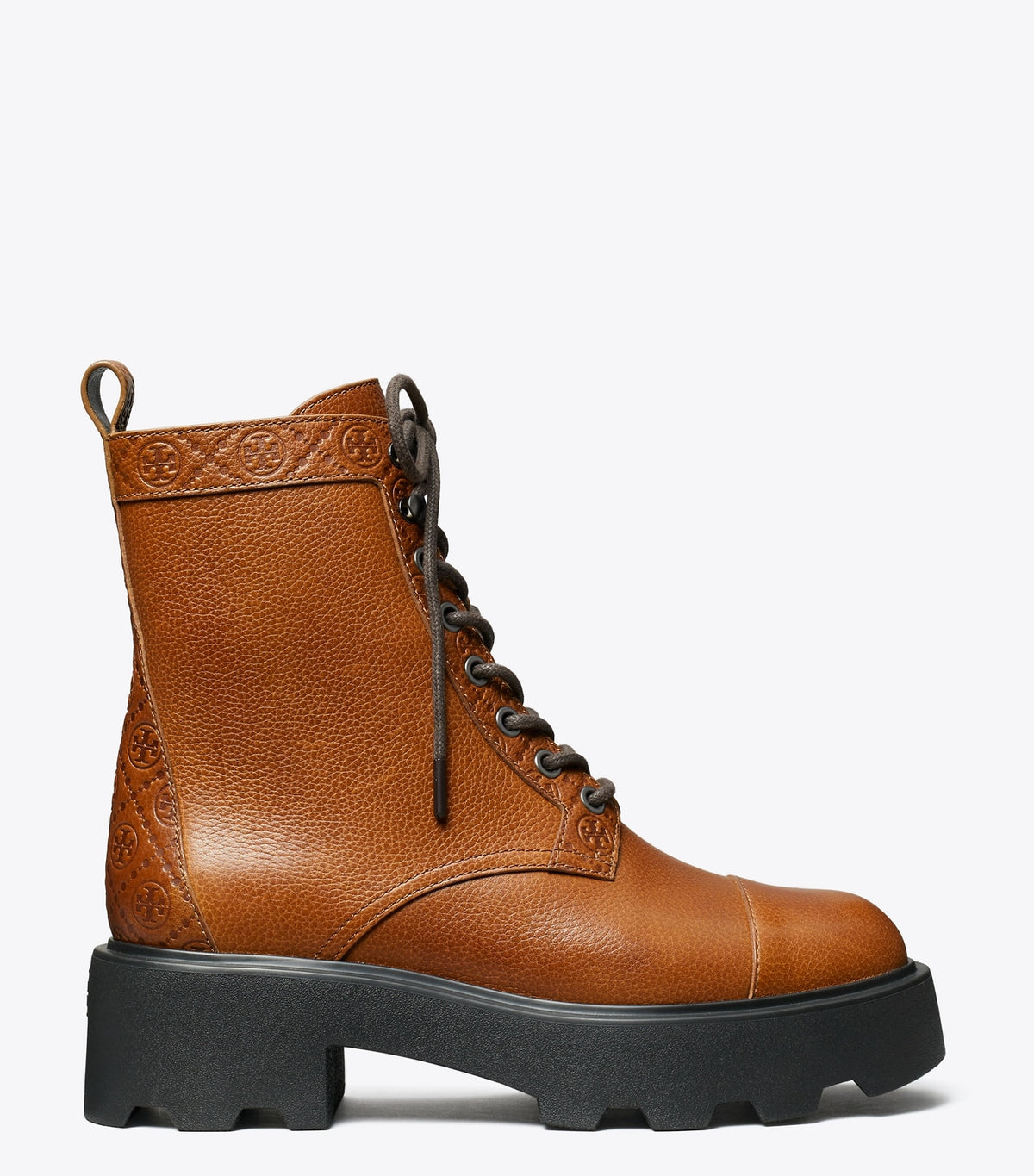 Tory Burch T Monogram Lug Boot - Toasted Caramel