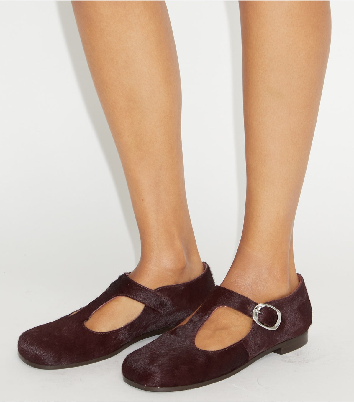 Tory Burch Violet T-Strap - Dark Carmine