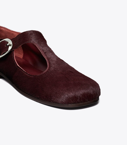 Tory Burch Violet T-Strap - Dark Carmine