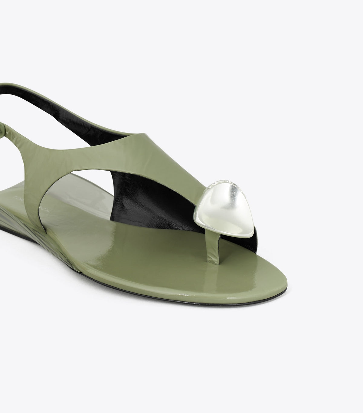 Tory Burch Patos Slingback Sandal - Light Jade / Silver