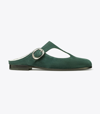 Tory Burch Violet T-Strap Mule - Warm Teal