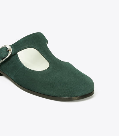 Tory Burch Violet T-Strap Mule - Warm Teal