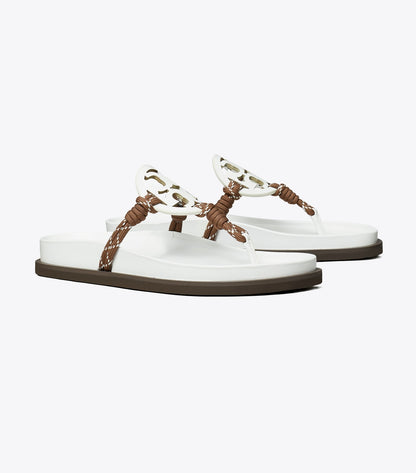 Tory Burch Miller Cloud Rope Sandal - Cloud / Cocoa Multi