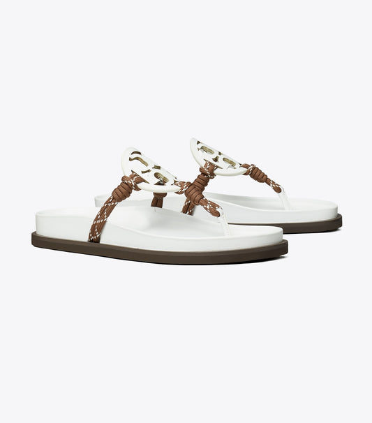 Tory Burch Miller Cloud Rope Sandal - Cloud / Cocoa Multi