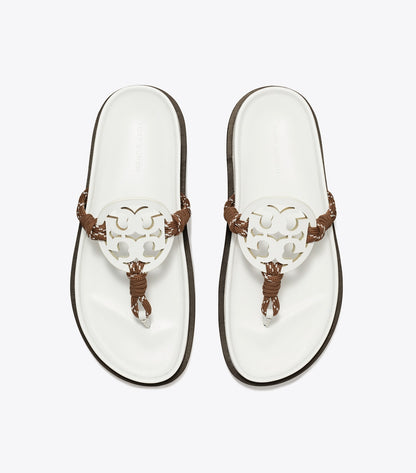 Tory Burch Miller Cloud Rope Sandal - Cloud / Cocoa Multi