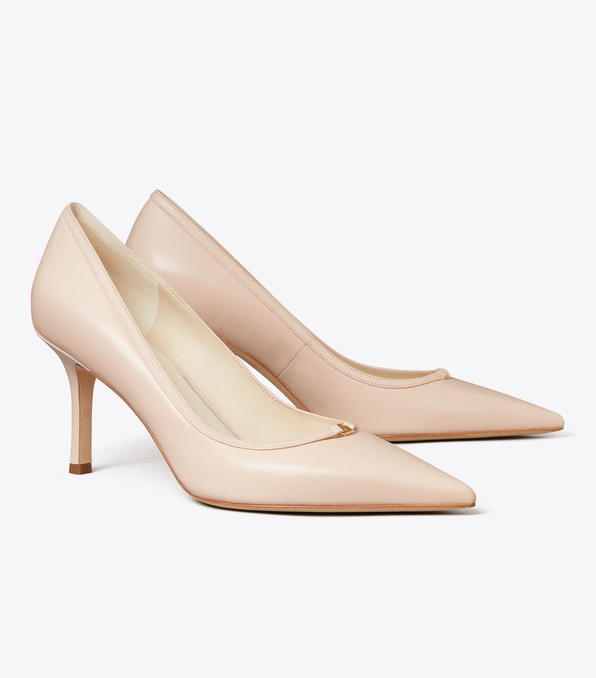 Tory Burch Double T Buckle Pump - Soft Pink / Soft Pink