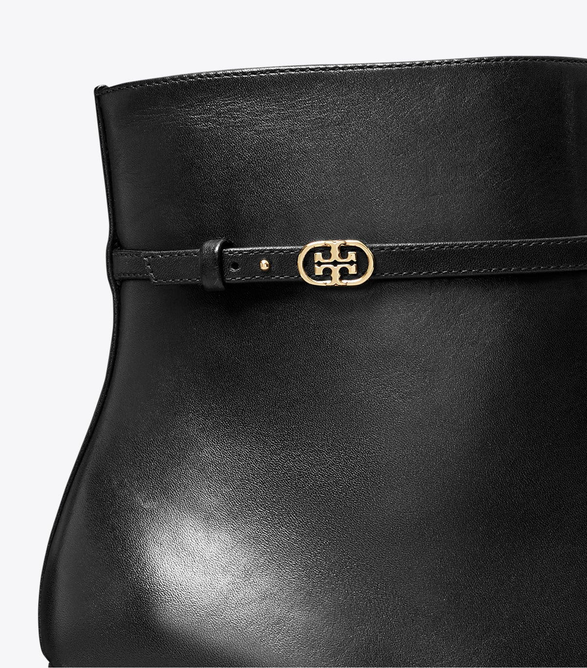 Tory Burch Double T Buckle Wedge Boot - Perfect Black