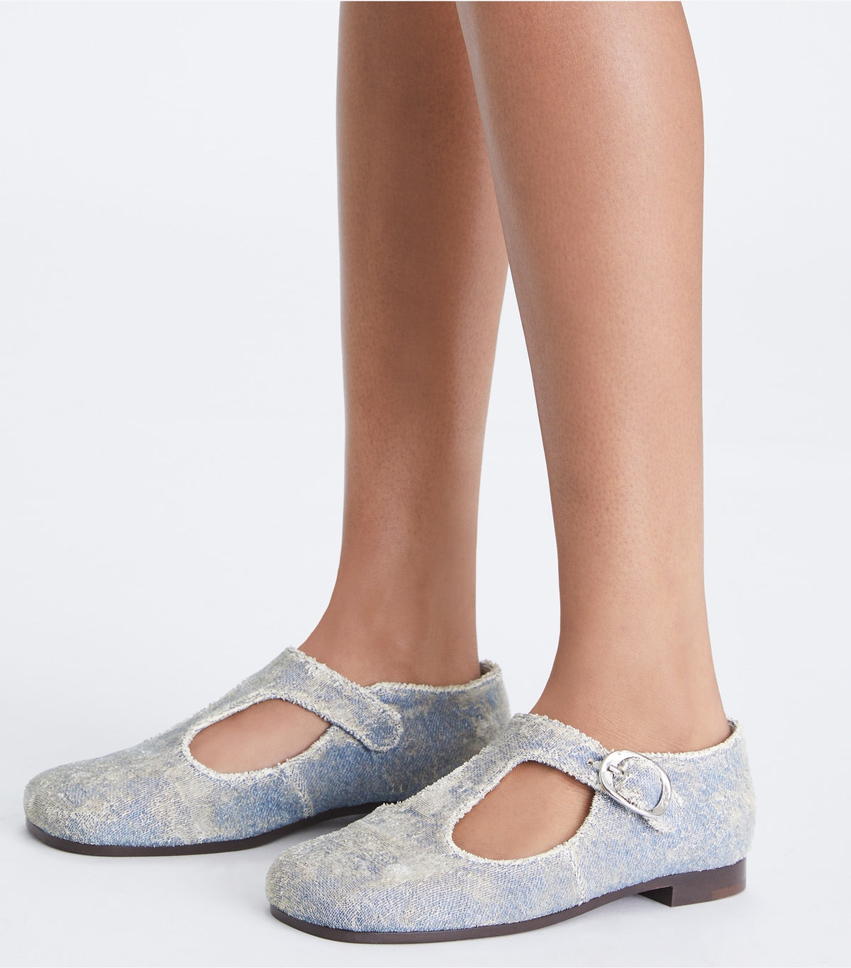 Tory Burch Violet T-Strap - Denim