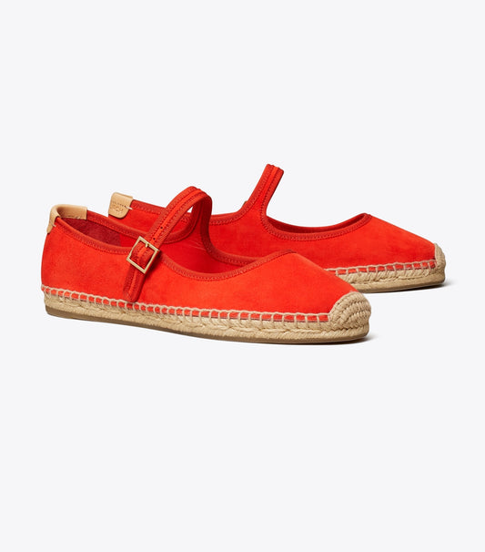 Tory Burch Mary Jane Espadrille - Blazing Red / Blazing Red / Natural