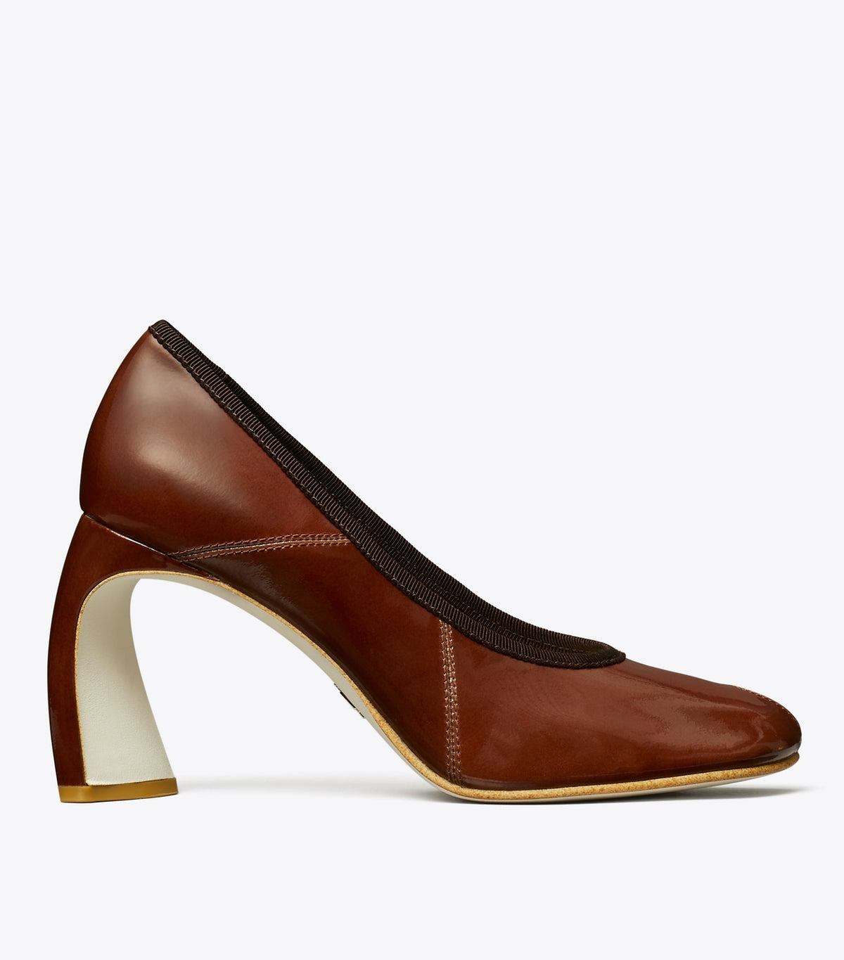Tory Burch Peep-Toe Pump - Russet Brown